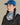 capuche pour adulte nopé de couleur flore bleue avec casquette bleue