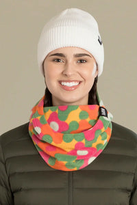 capuche pour adulte nopé de couleur jardin printemps avec beanie blanc