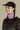 casquette trappeur nopé de couleur noir avec cache-cou multifonction lavande