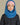 capuche pour enfant nopé de couleur bleue bleuet avec un beanie couleur sunset