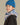 capuche pour enfant nopé de couleur flore bleue avec beanie bleue bleuet