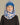 capuche pour enfant nopé de couleur flore bleue avec beanie bleue bleuet