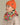 capuche pour enfant nopé de couleur jardin printemps avec beanie tangerine