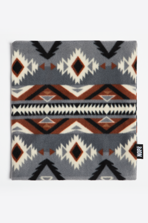 POLAR FLEECE NECK WARMER — GRIZZLY