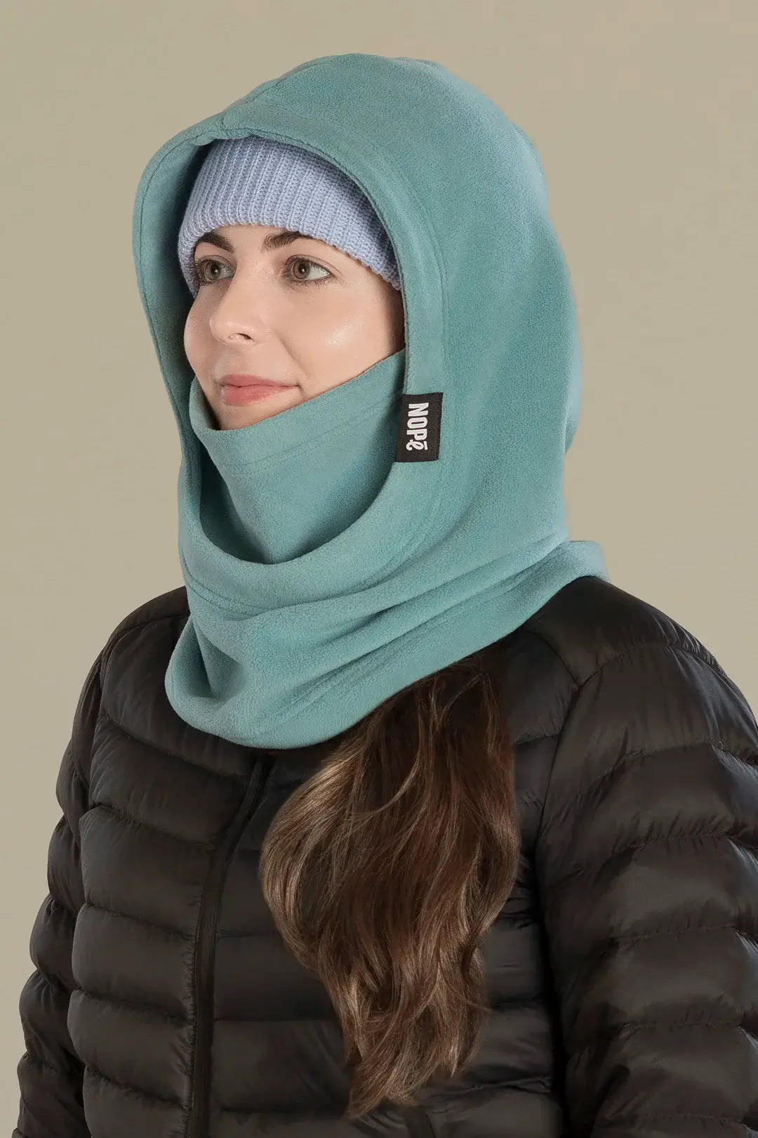 capuche pour adulte nopé de couleur acier