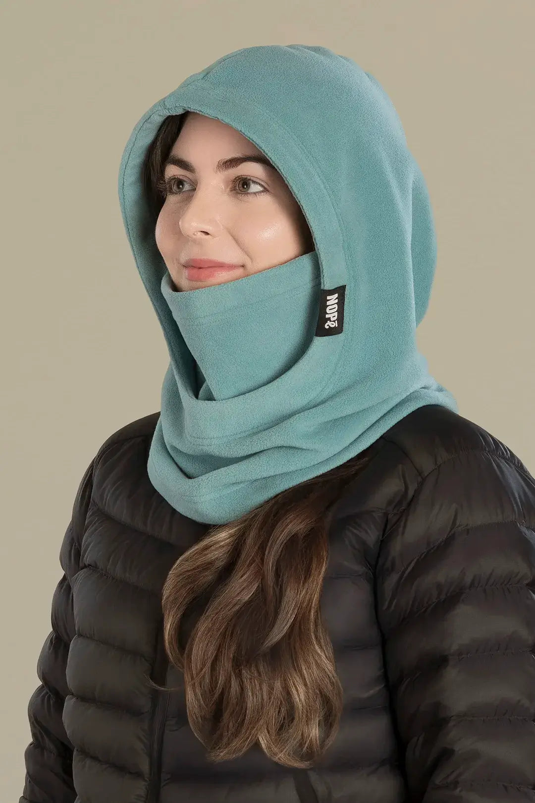 capuche pour adulte nopé de couleur acier