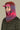 capuche pour adulte nopé de couleur aube avec casquette polaire rose néon