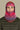capuche pour adulte nopé de couleur aube avec casquette polaire rose néon