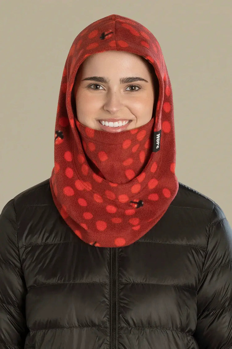 capuche pour adulte nopé de couleur coccinelle