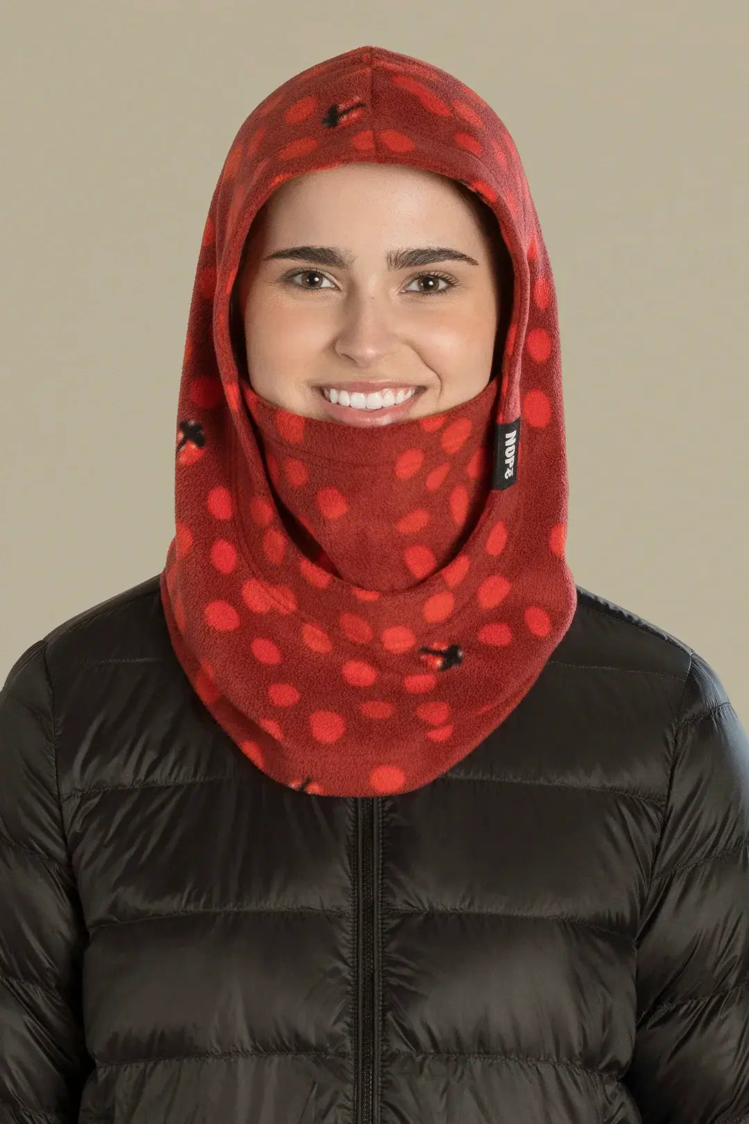 capuche pour adulte nopé de couleur coccinelle