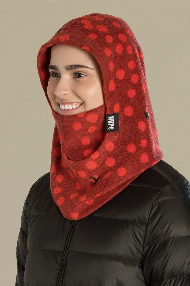 capuche pour adulte nopé de couleur coccinelle