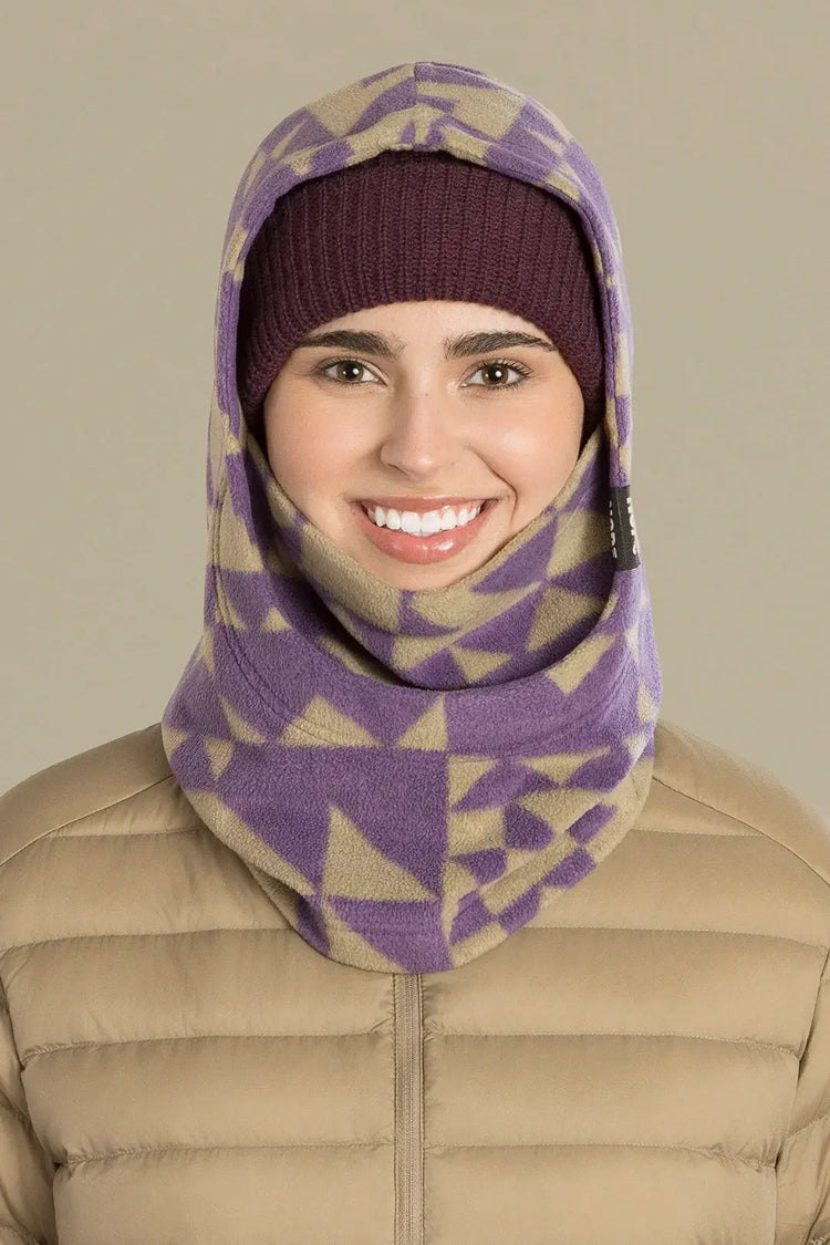 capuche pour adulte nopé de couleur étoile mauve
