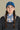 capuche pour adulte nopé de couleur flore bleue avec casquette bleue
