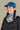 capuche pour adulte nopé de couleur flore bleue avec casquette bleue