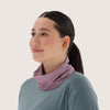 femme tour de cou violet fumé nopé