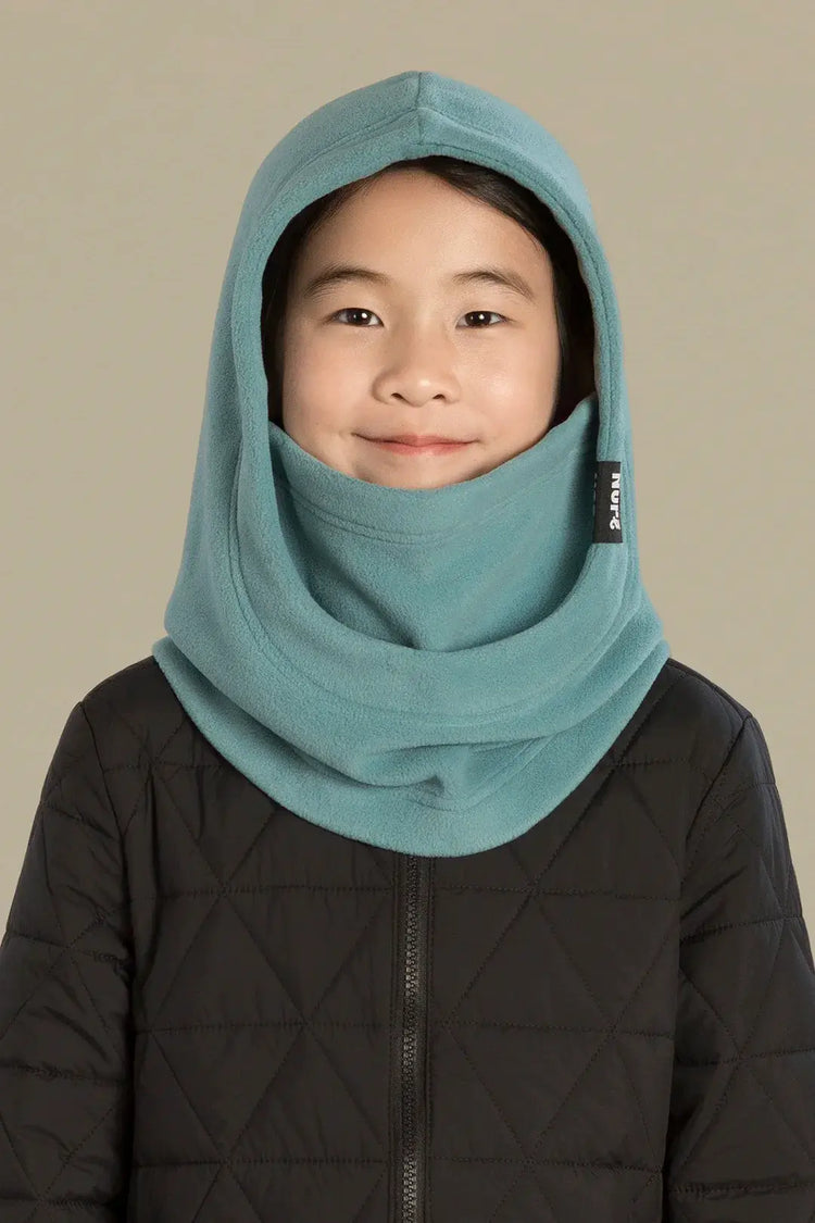capuche pour enfant nopé de couleur acier