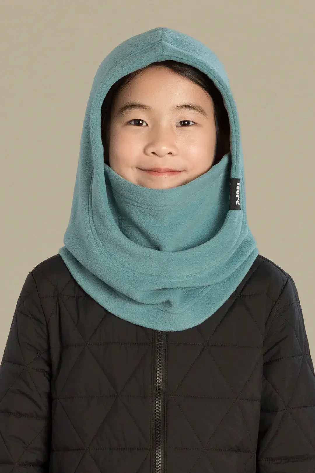 capuche pour enfant nopé de couleur acier
