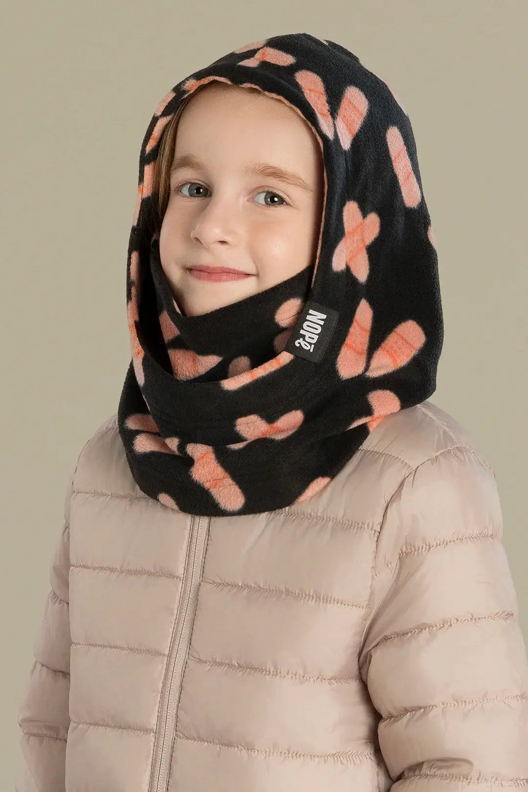 capuche pour enfant nopé de couleur bobo noire 