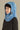 capuche pour enfant nopé de couleur tattoo bleue avec un beanie noir