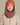 capuche pour enfant nopé de couleur vieux rose avec un beanie de couleur tangerine