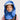 surcapuche nopé pour enfant de couleur monstre bleu
