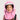 surcapuche nopé pour enfant de couleur yéti rose