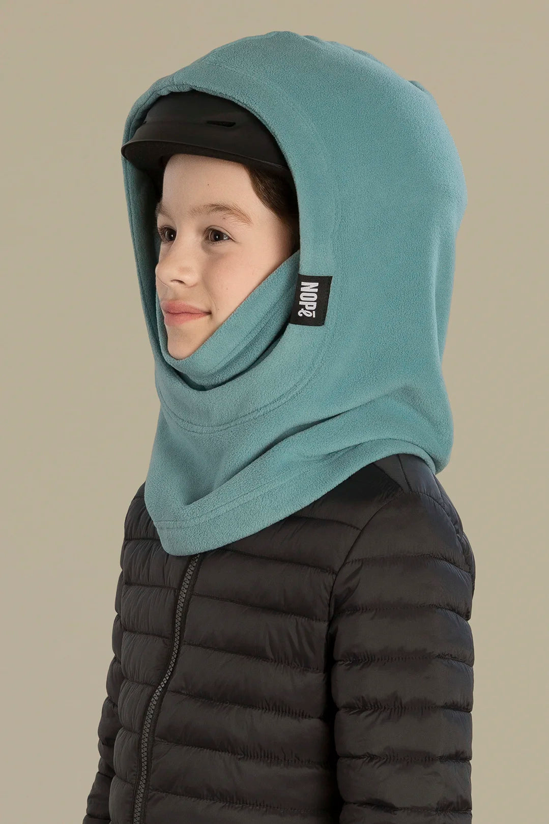 surcapuche pour enfant nopé de couleur acier