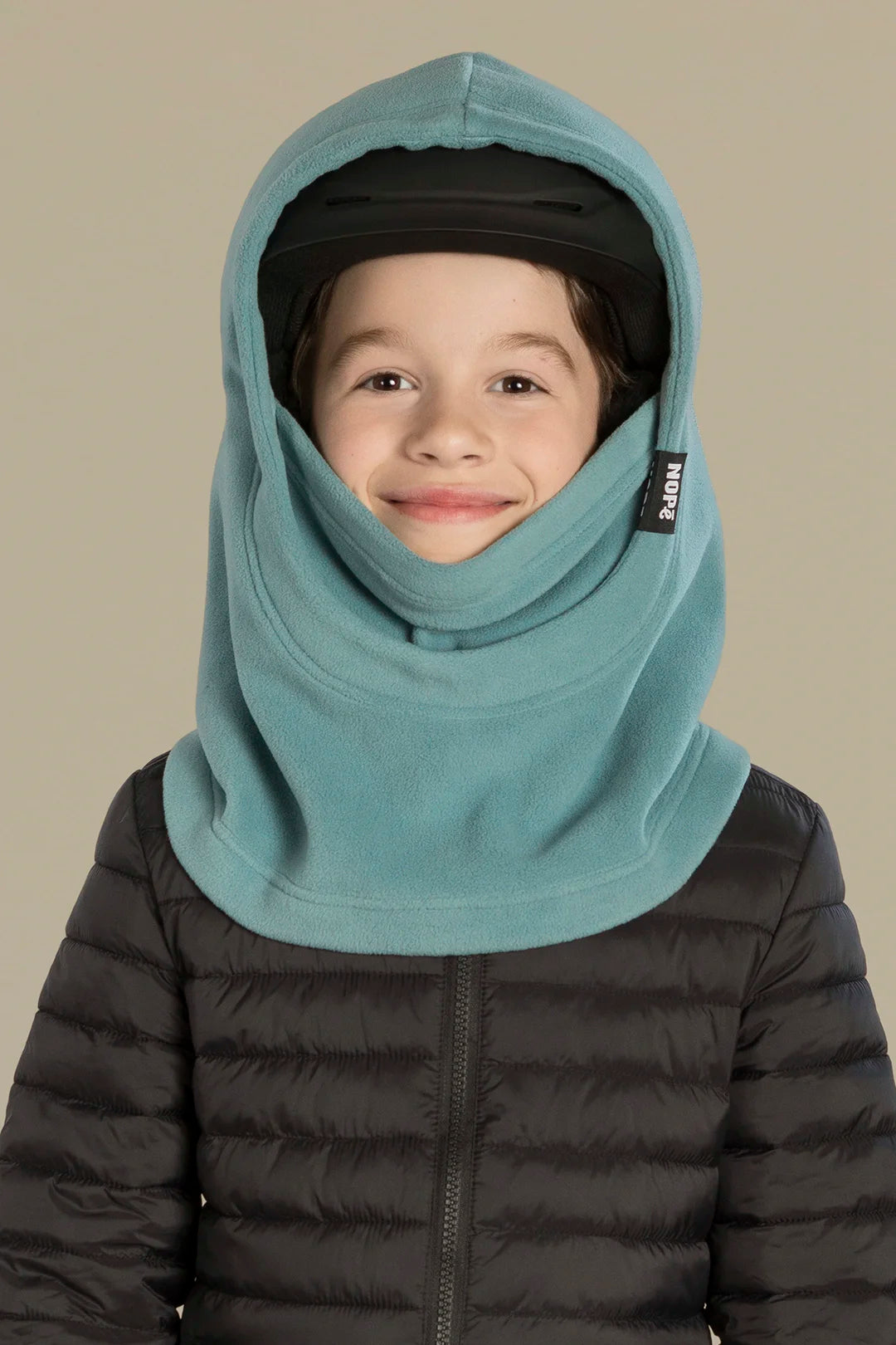 surcapuche pour enfant nopé de couleur acier