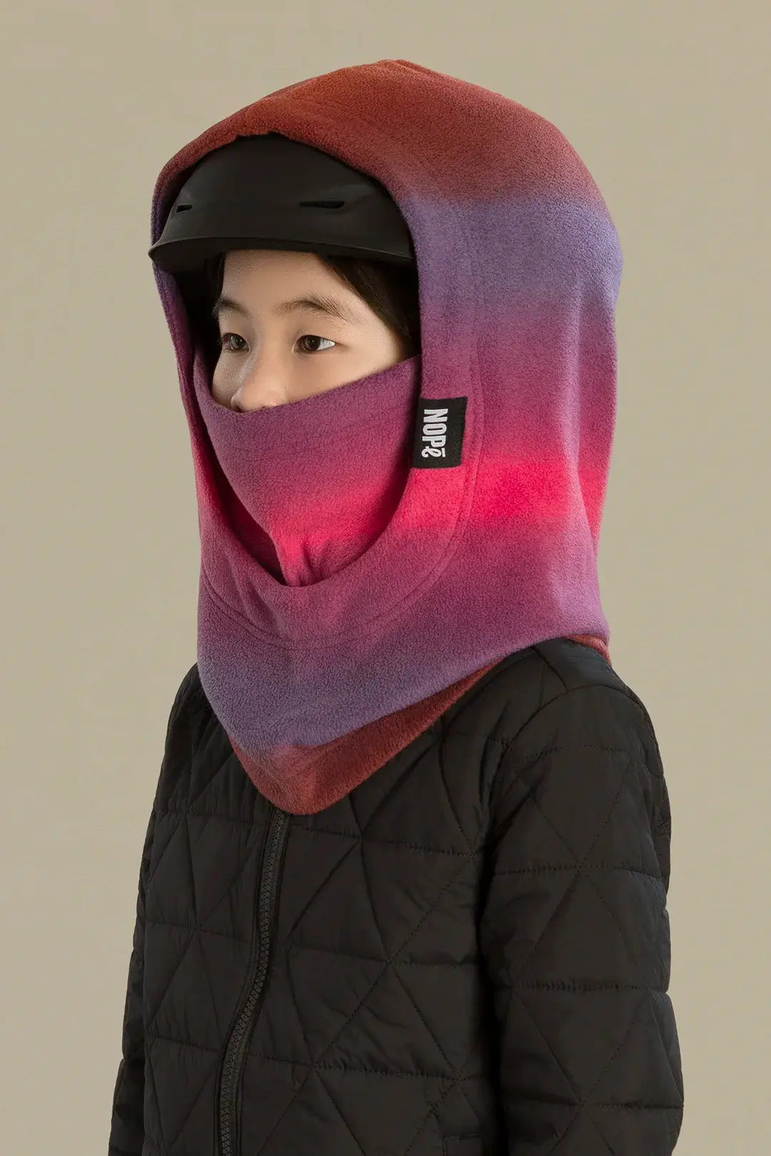 surcapuche pour enfant nopé de couleur aube