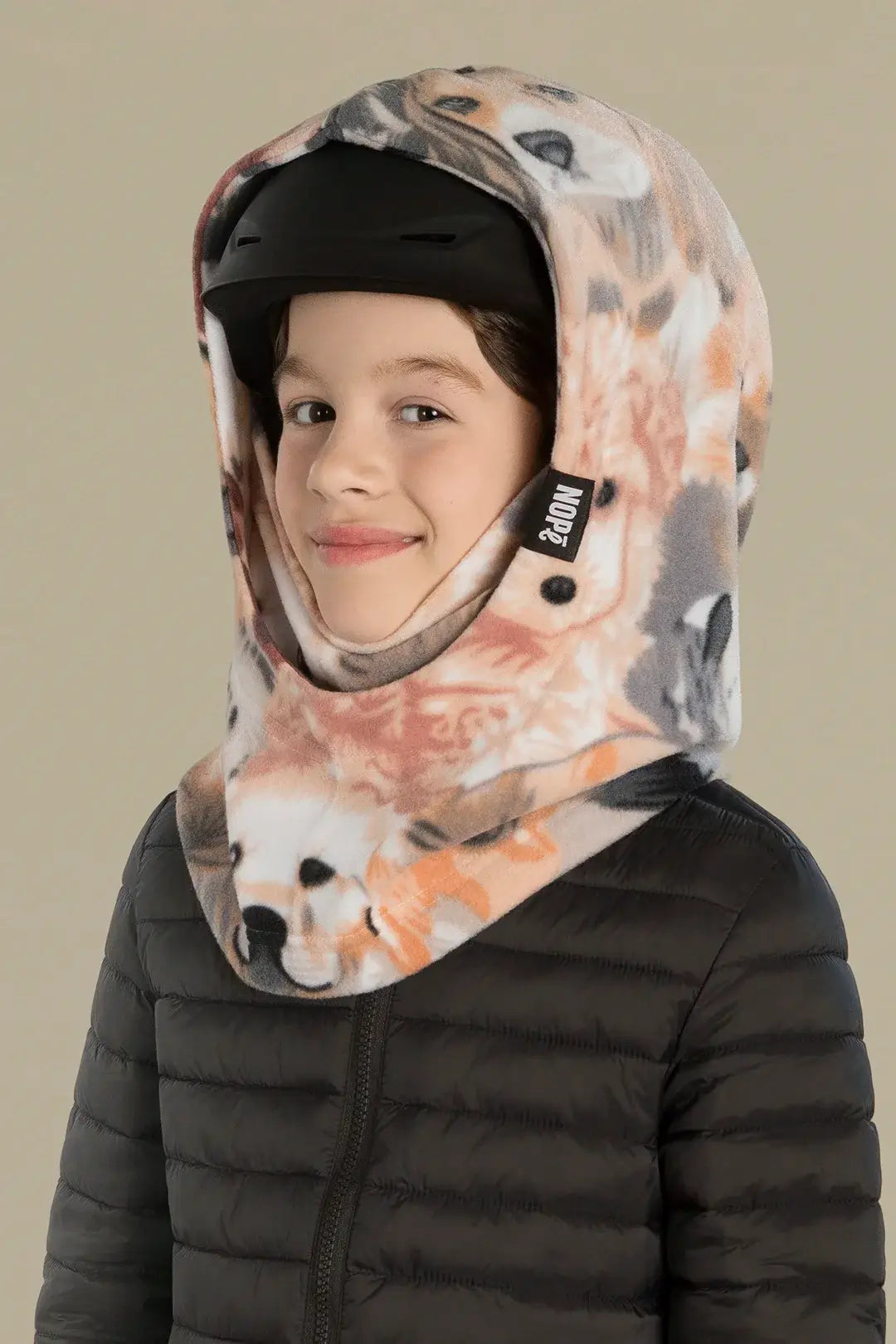 surcapuche pour enfant nopé avec motif chien