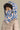 surcapuche pour enfant nopé de couleur florale bleue