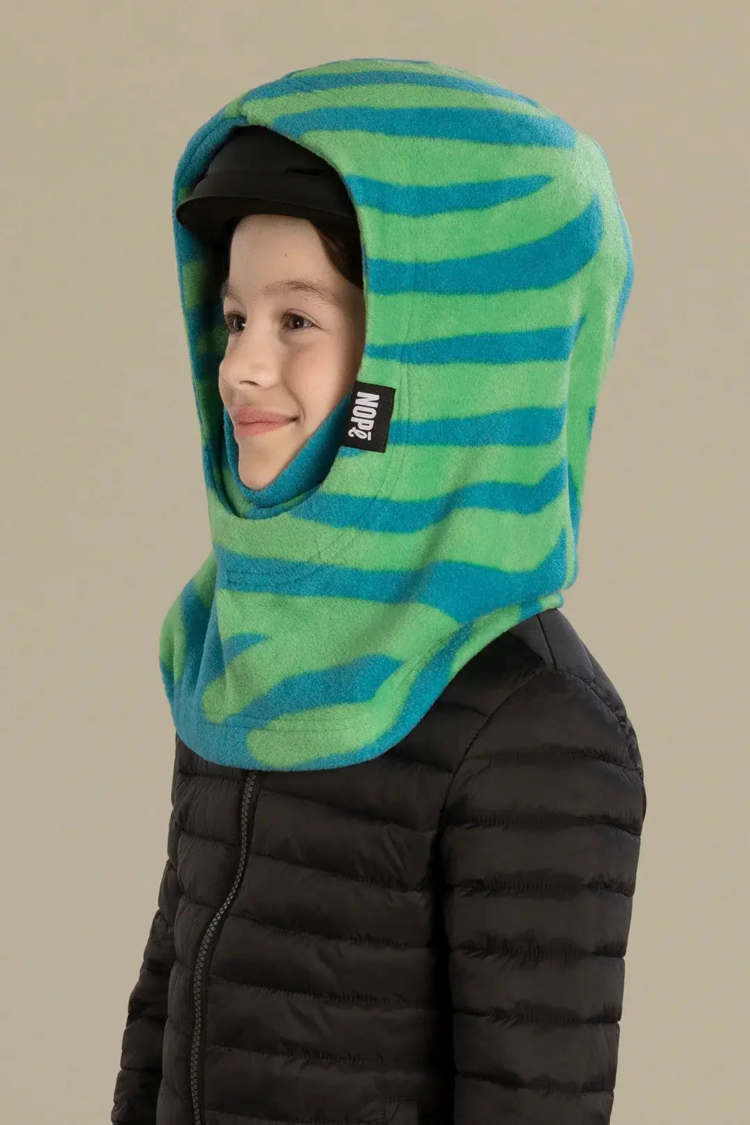 surcapuche pour enfant nopé de couleur fougère