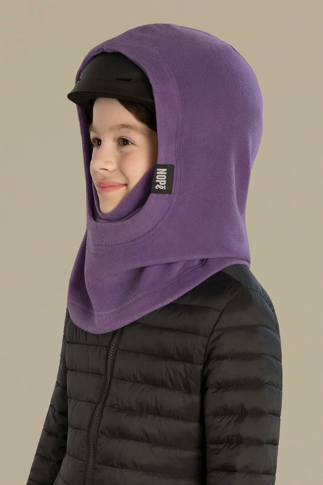 surcapuche pour enfant nopé de couleur raisin