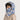 surcapuche nopé pour enfant de couleur flore bleue