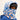 surcapuche nopé pour enfant de couleur flore bleue