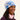 bonnet en polar nopé de couleur flore bleue