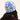 bonnet en polar nopé de couleur flore bleue