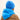 capuche nopé pour adulte de couleur bleuet