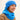 capuche nopé pour adulte de couleur bleuet