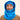 capuche nopé pour adulte de couleur bleuet
