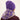 capuche nopé pour adulte de couleur étoile mauve
