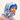 capuche nopé pour adulte de couleur flore bleu