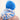 capuche nopé pour adulte de couleur flore bleu