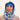 capuche nopé pour adulte de couleur flore bleu