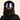 surcapuche nopé pour adulte de couleur ondée noir
