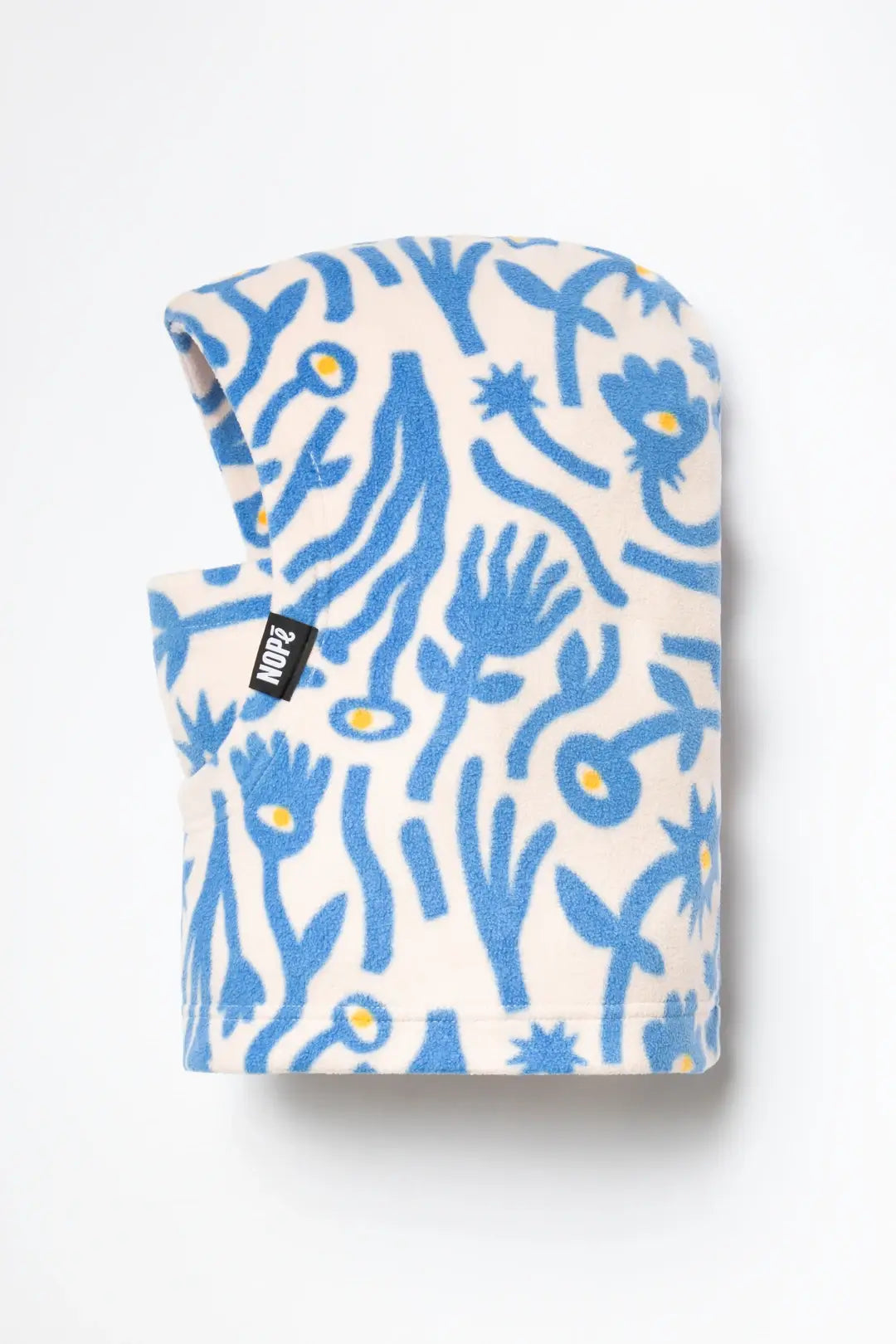 capuche pour adulte nopé de couleur flore bleue