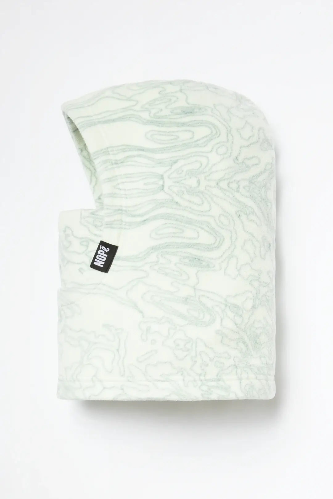 capuche pour adulte nopé de couleur relief menthe