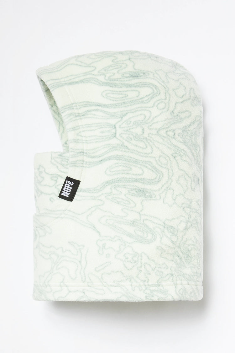 capuche pour adulte nopé de couleur relief menthe