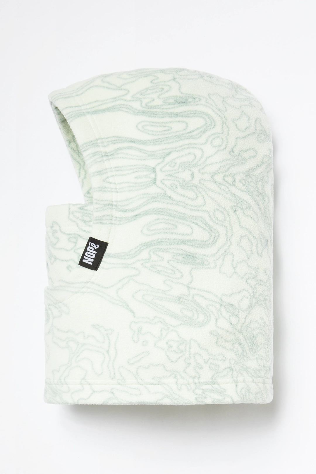 capuche pour adulte nopé de couleur relief menthe