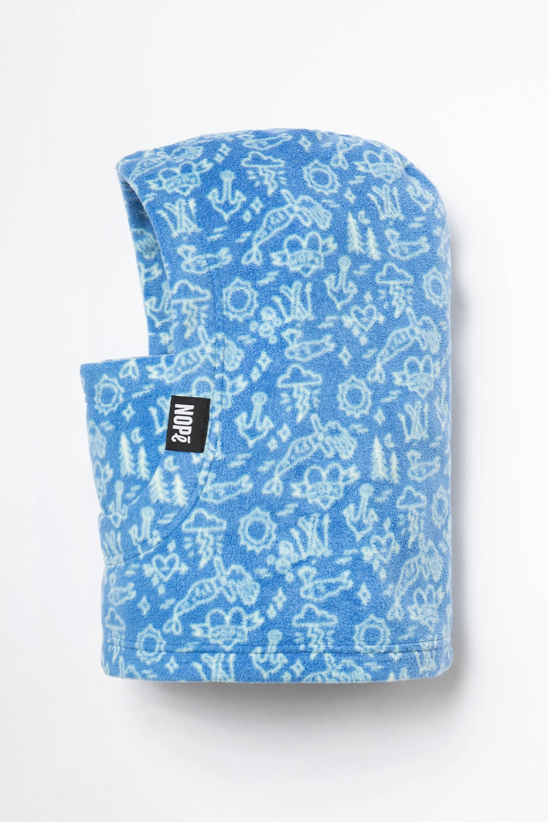 capuche pour enfant nopé de couleur tattoo bleue